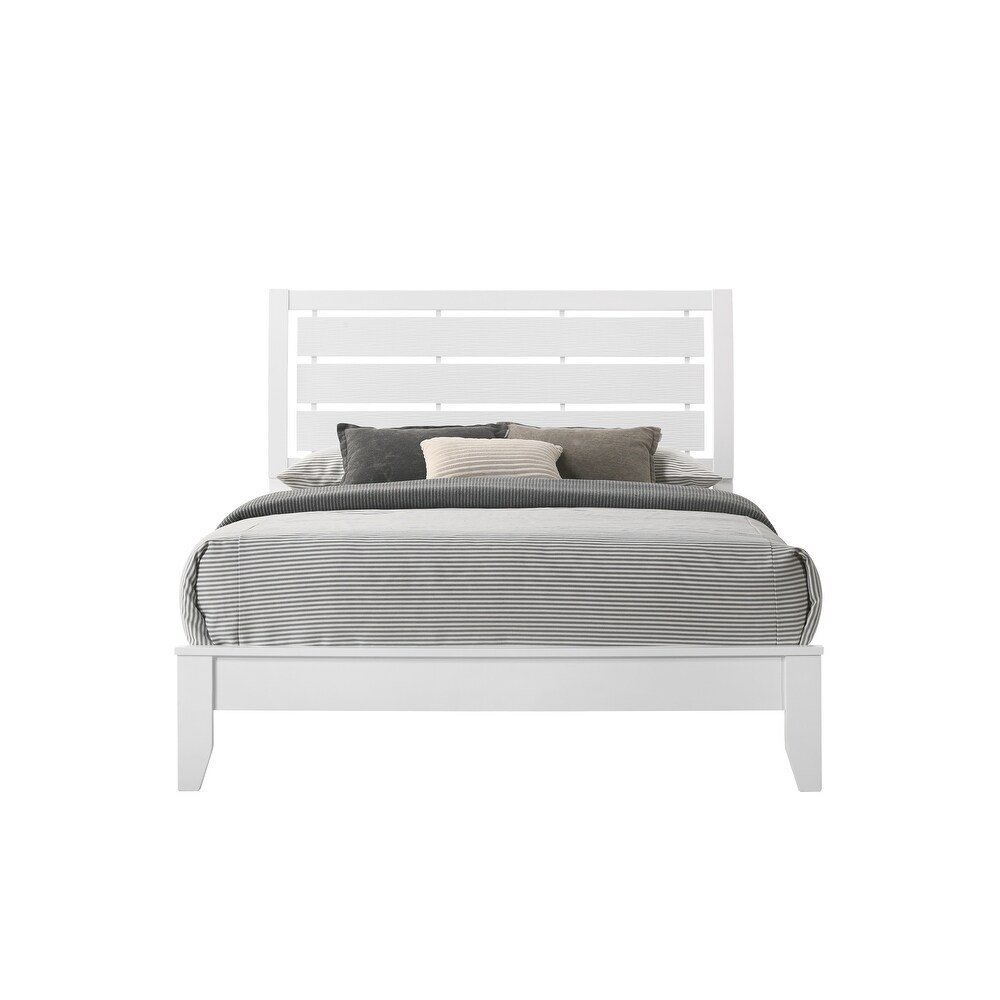 Idell 6 Piece White Sleigh Bedroom Set