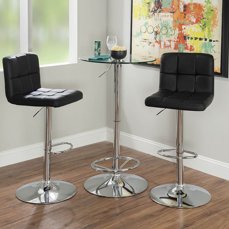 Linon Jenna Pub Table and Stool 3-piece Set