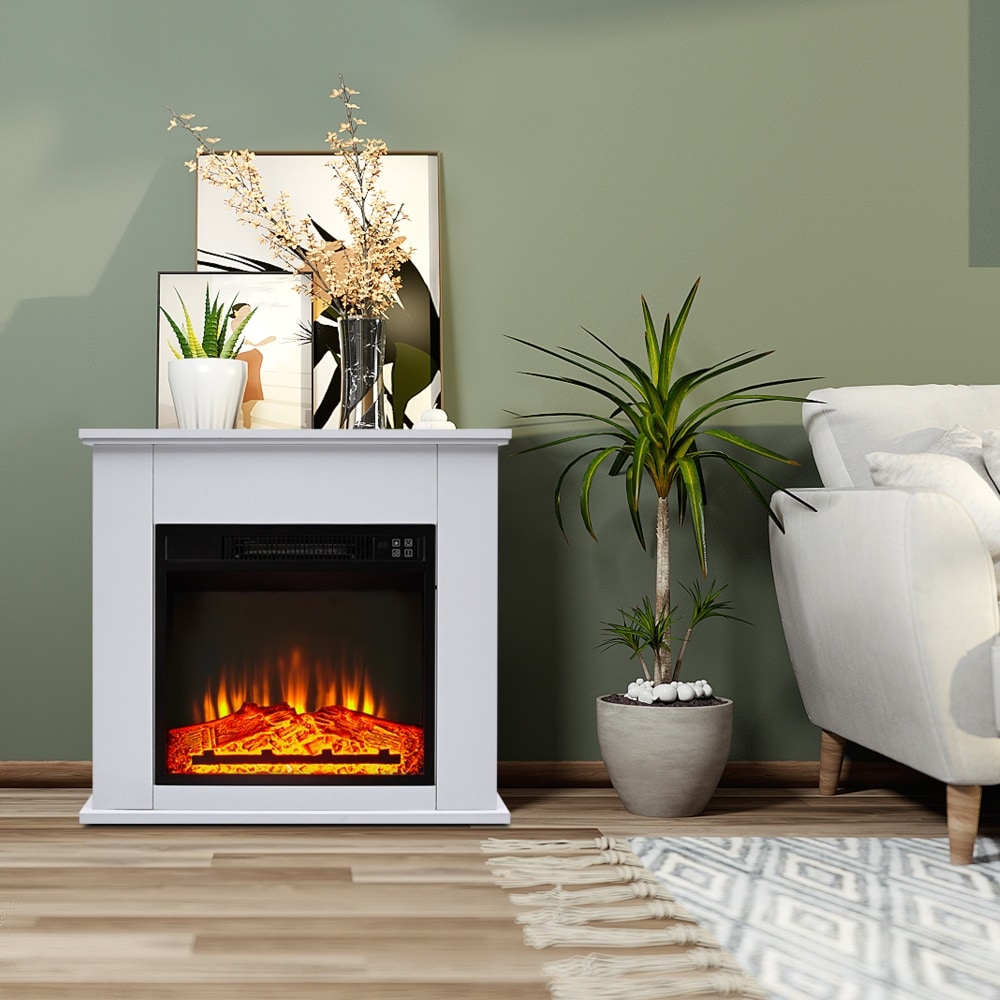 25 In. 1400W Freestanding Electric Fireplace with Remote Control