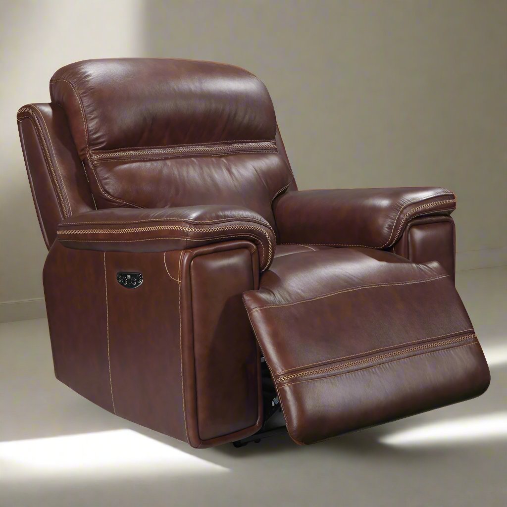 Fresno Power Leather Recliner