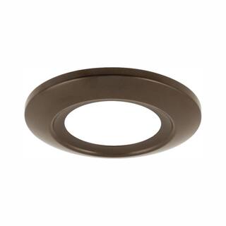 Progress Lighting 5.5 in. Surface Mount Collection 12-Watt Antique Bronze Integrated LED Flush Mount P8108-20-30K