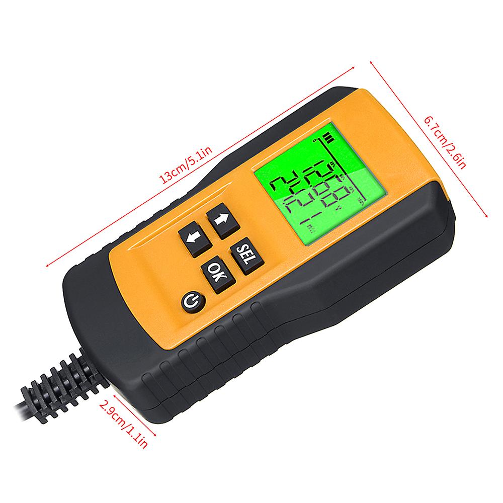 Digital 12v  Car Battery Tester Load Test And Analyzer Of Battery Life Percentage，voltage， Resistance And Deep Cycle Battery