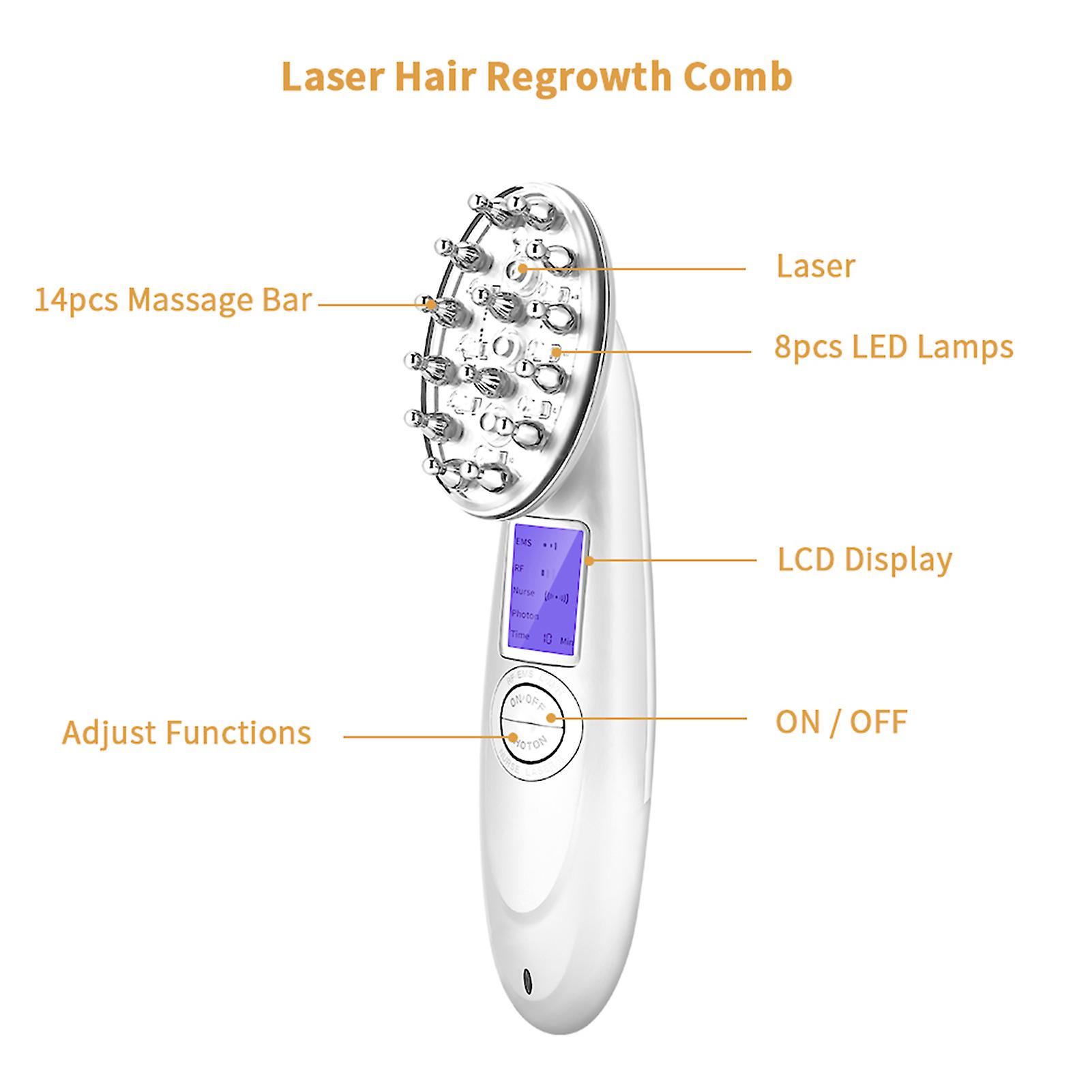 Laser Hair Growth Comb Anti Hair Loss Massager Hair Regrowth Comb Brush