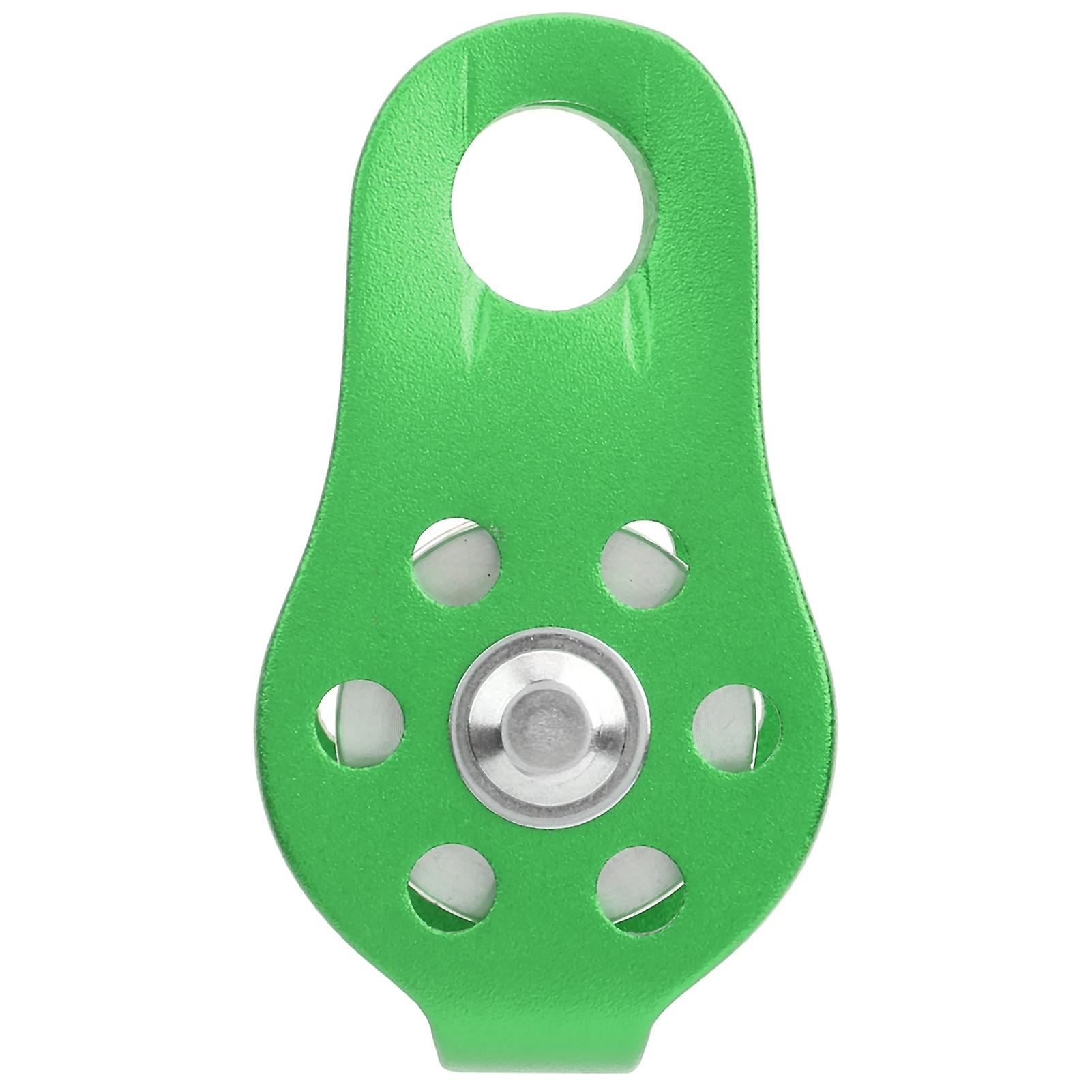 20kn Outdoor Small Climbing Pulley Aluminum Micro Fixed Side Pulleys For Aerial Workgreen