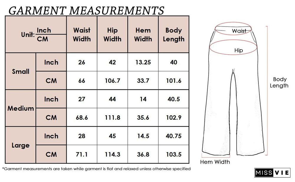 Casual Cotton Elastic Waist Pants