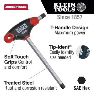 Klein Tools 732 in. Journeyman T-Handle Hex Key 6 in. JTH6E12