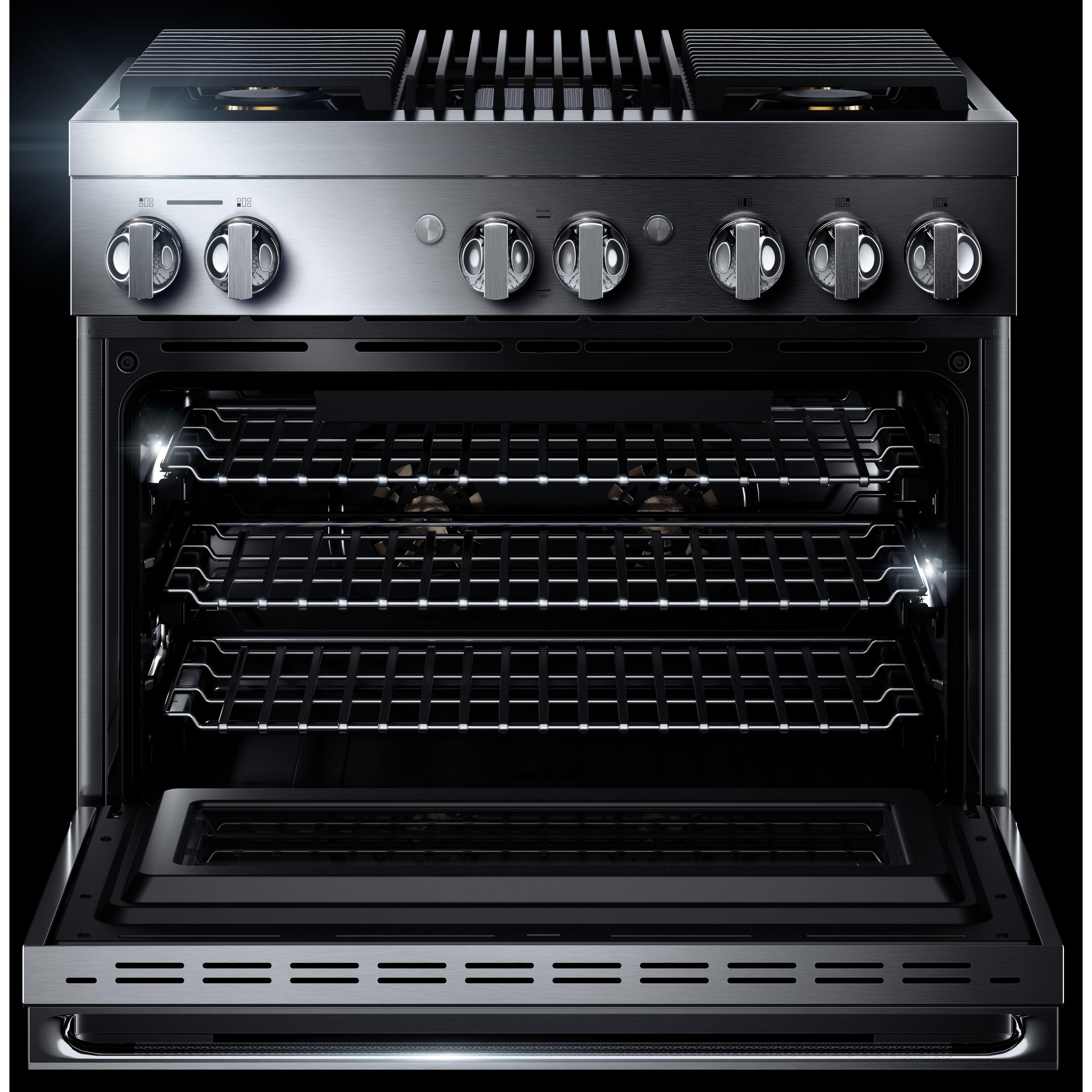 JennAir 36-inch Freestanding Dua-Fuel Range with JennAir® Culinary Center JDRP636HM