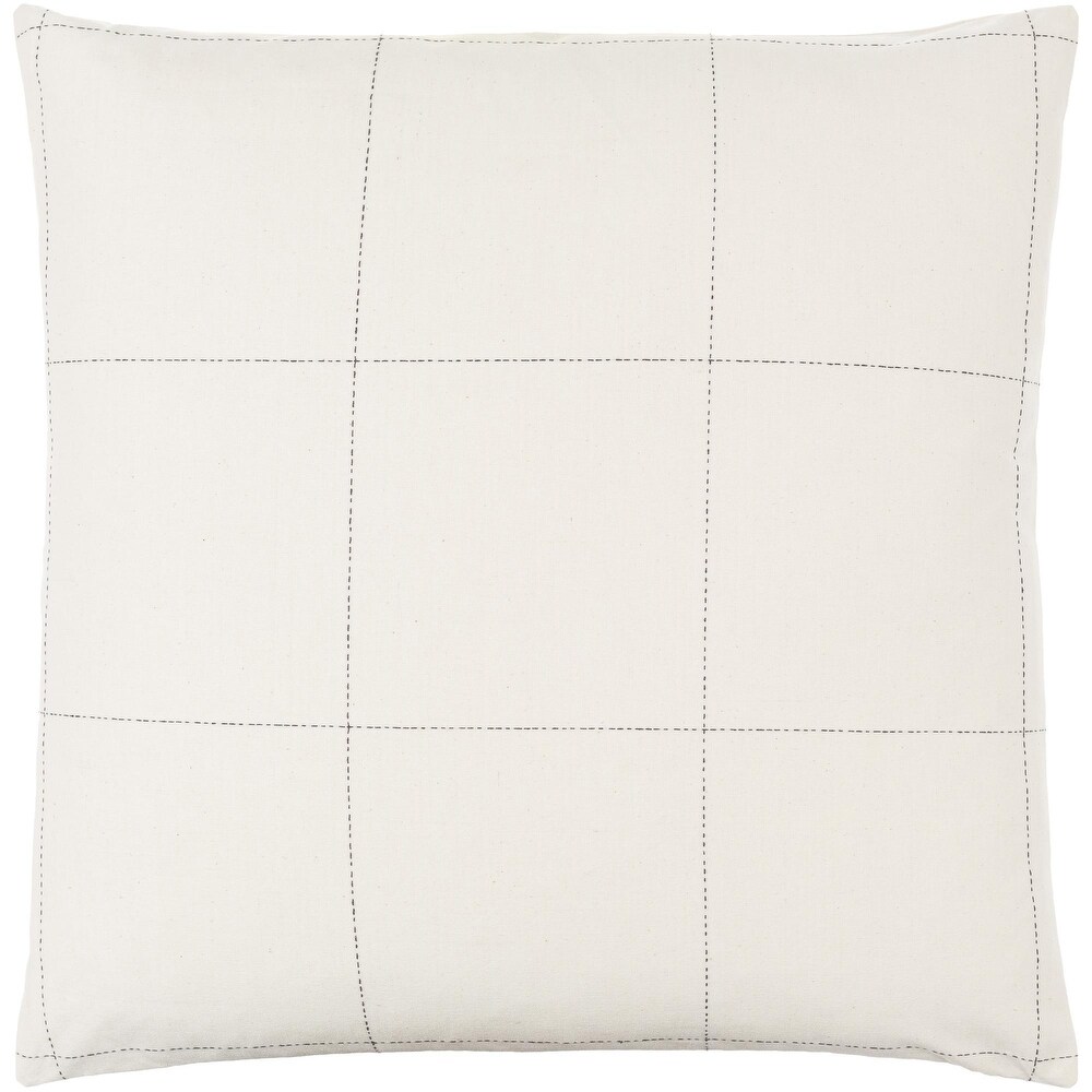 Ranchi Large Checkered Pattern Throw Pillow