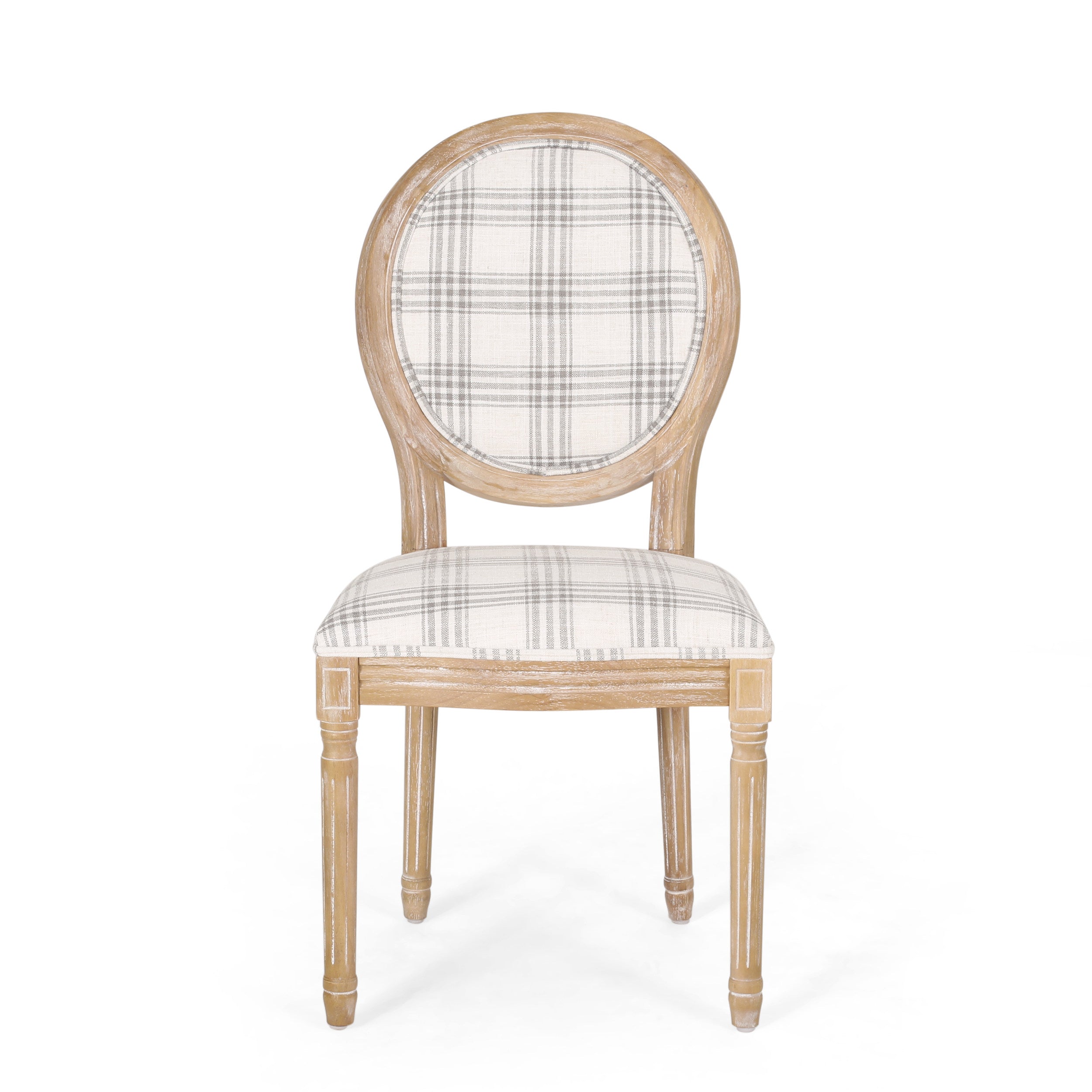 Lariya French Country Fabric Dining Chairs