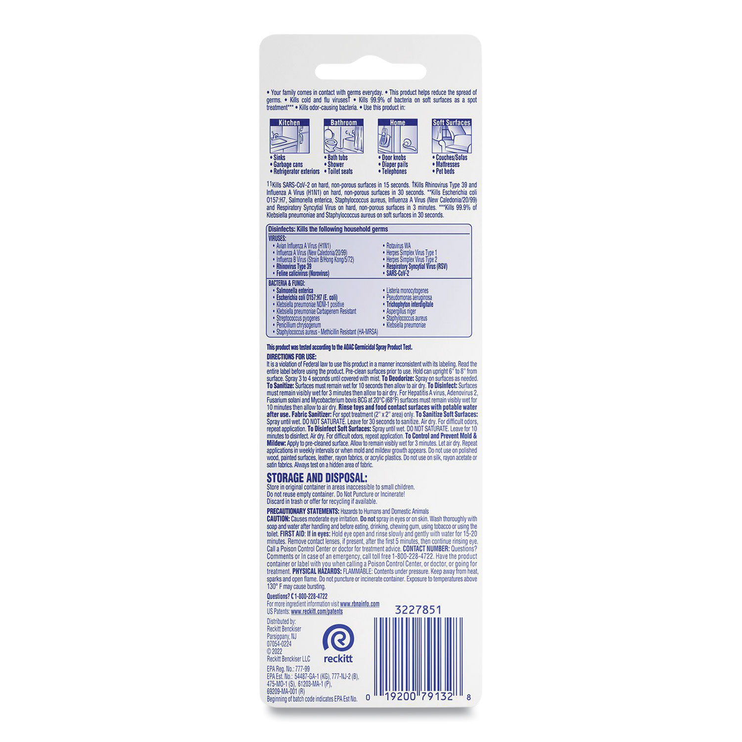 Disinfectant Spray To Go by LYSOLandreg; Brand RAC79132CT