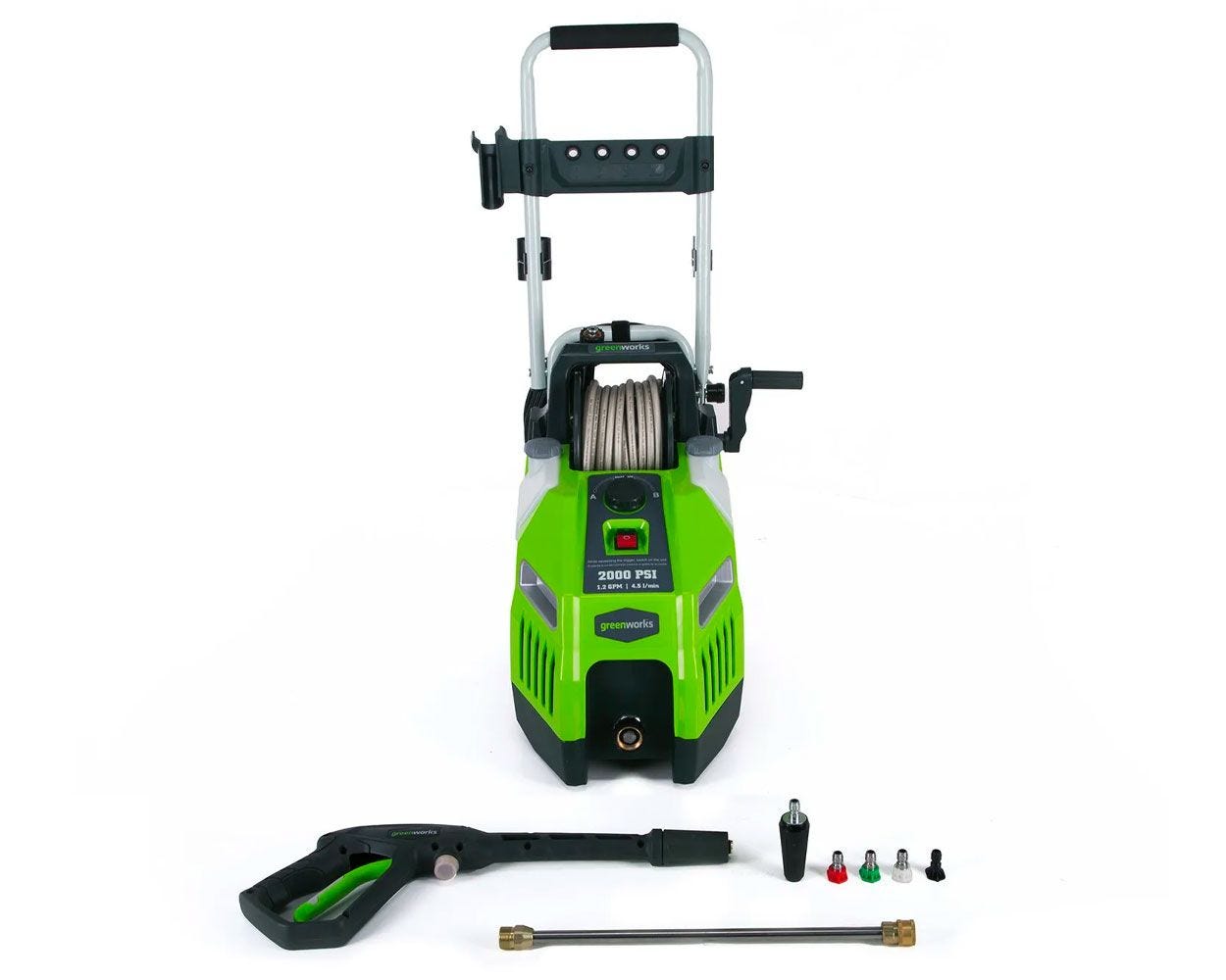 2000-PSI Horizontal Pressure Washer | Greenworks Tools