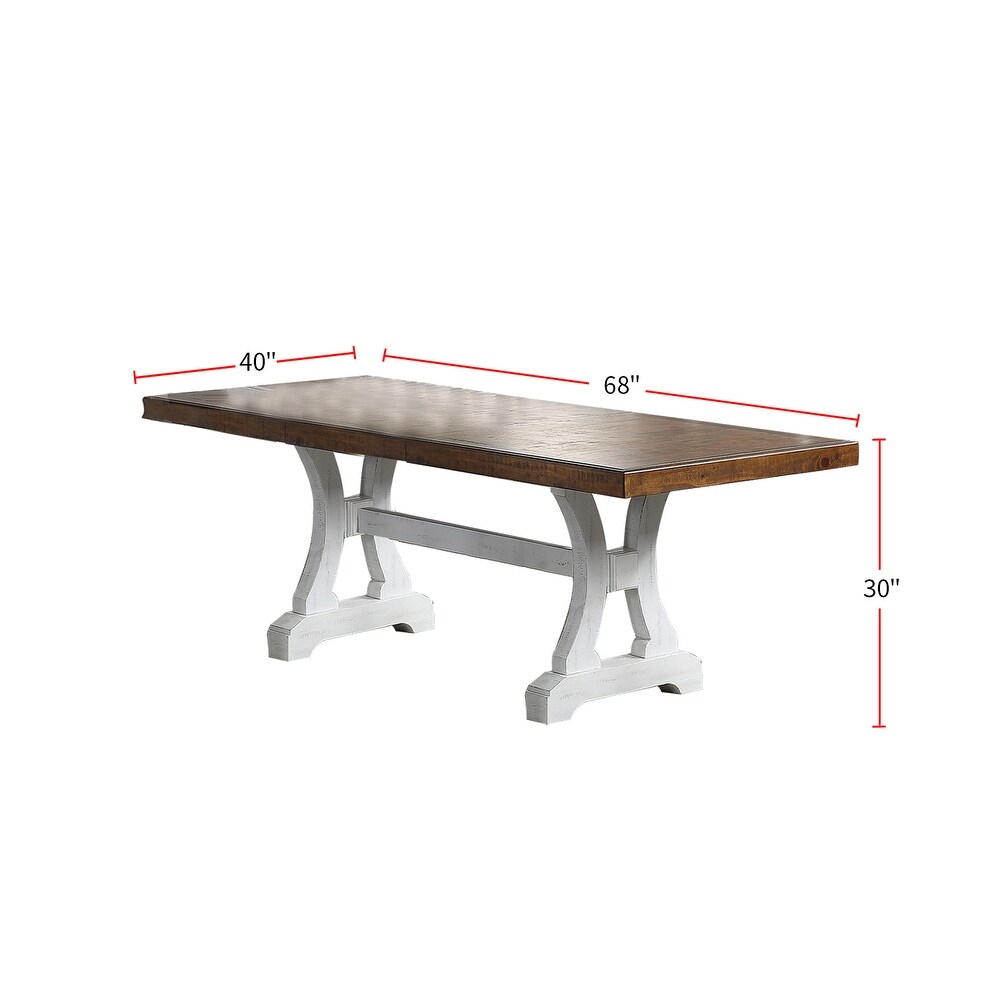 Rectangular Dining Table with 18 inch Leaf