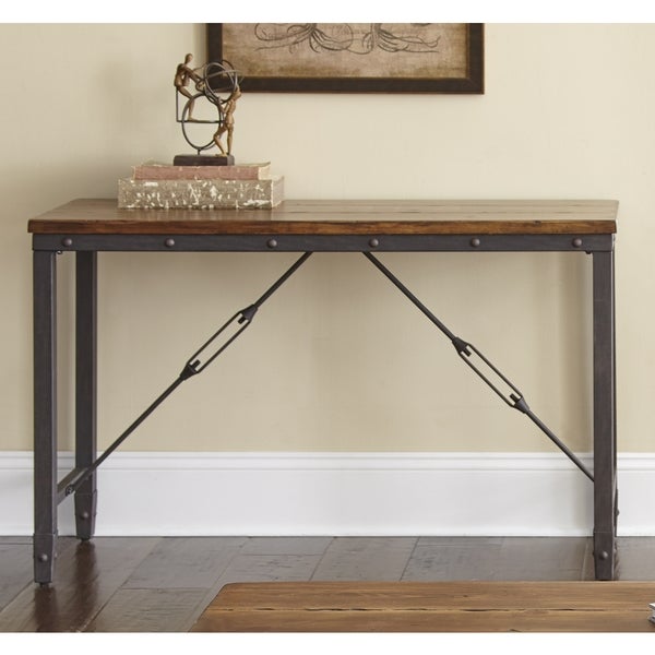 Carbon Loft Gatling Natural Industrial Sofa Table