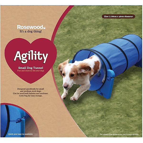 Small Dog Soft Rigid Foam and Fabric Easy Assemble Agility Tunnel Fun Exercise