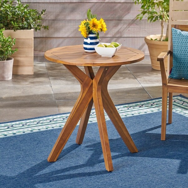 Acacia Wood Outdoor Bistro Table