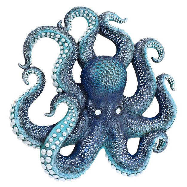 Design Toscano Deadly Blue Octopus Of The Coral Reef Wall Sculpture