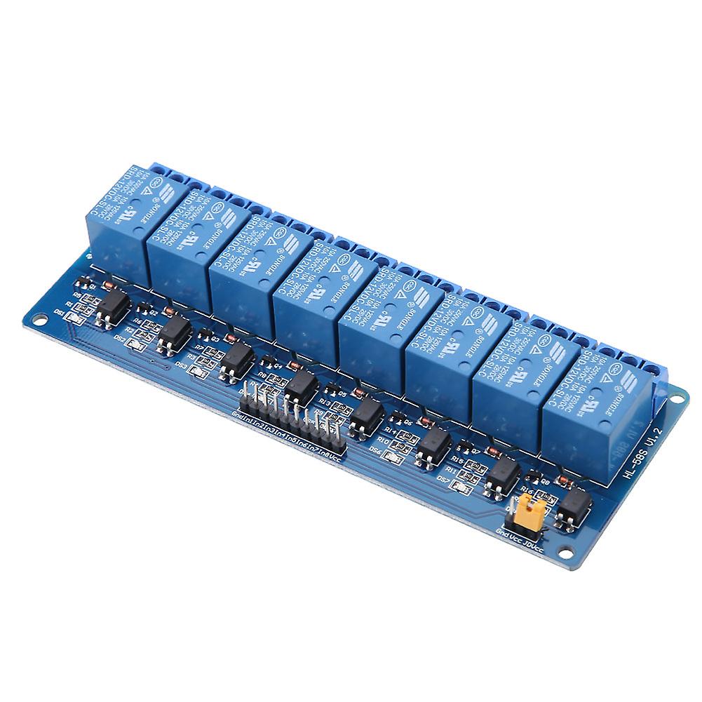 8 Channel Low Level Trigger Relay Module With Optocoupler 12v