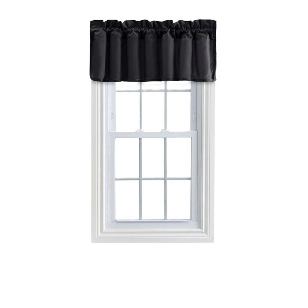 Rod Pocket High Quality Fabric Lined Swag Set Filler Valance 42 quot x13 quot Black