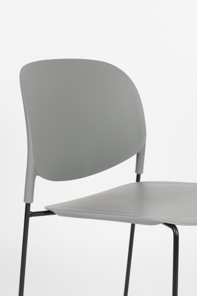 Gray Dining Chairs (4)  DF Stacks   Contemporary   Dining Chairs   by Luxury Furnitures  Houzz