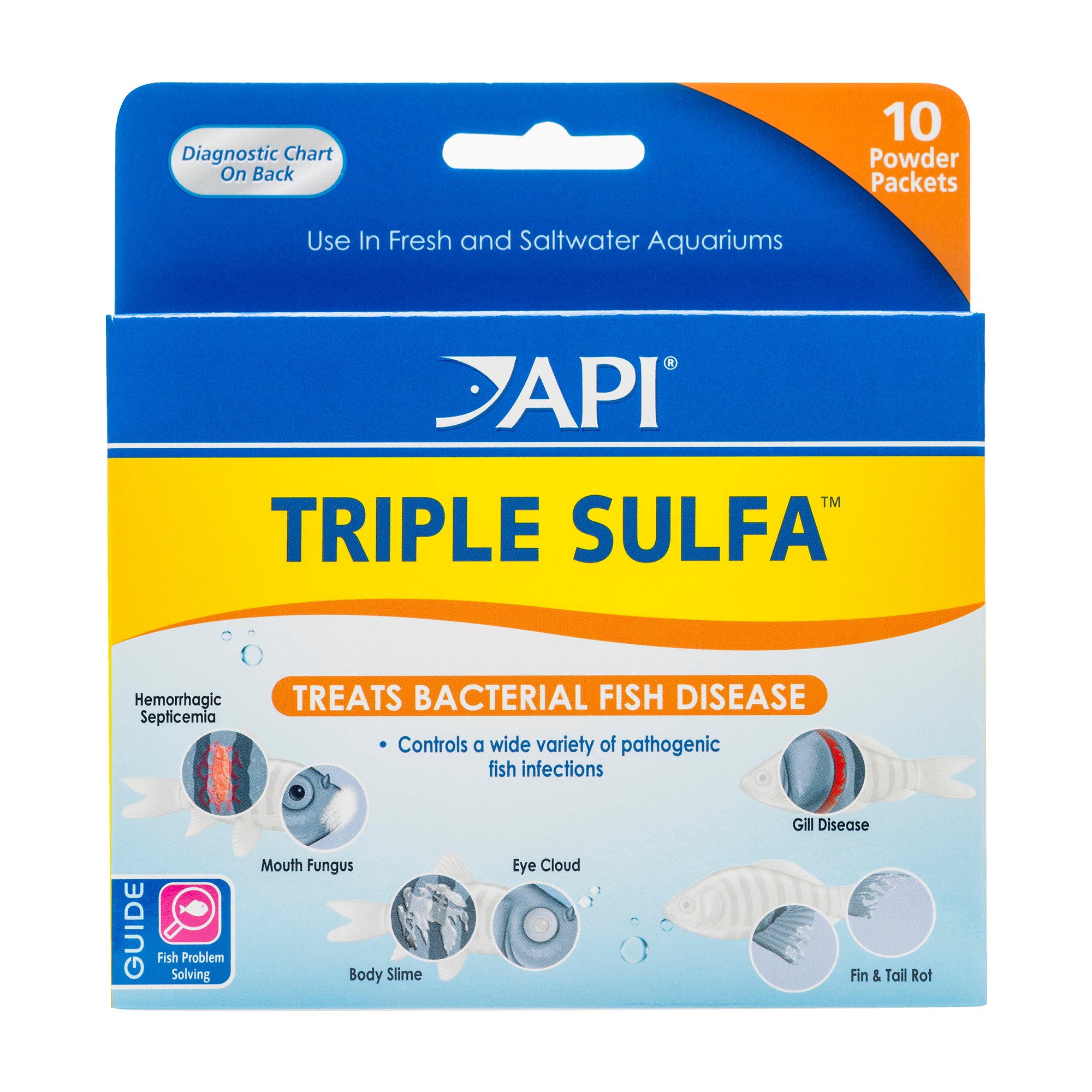 API Triple Sulfa Freshwater Fish Powder Medication