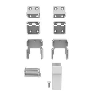 Barrette Outdoor Living VersaRail Classic White Aluminum Line Bracket Kit (4-Piece) 73043077