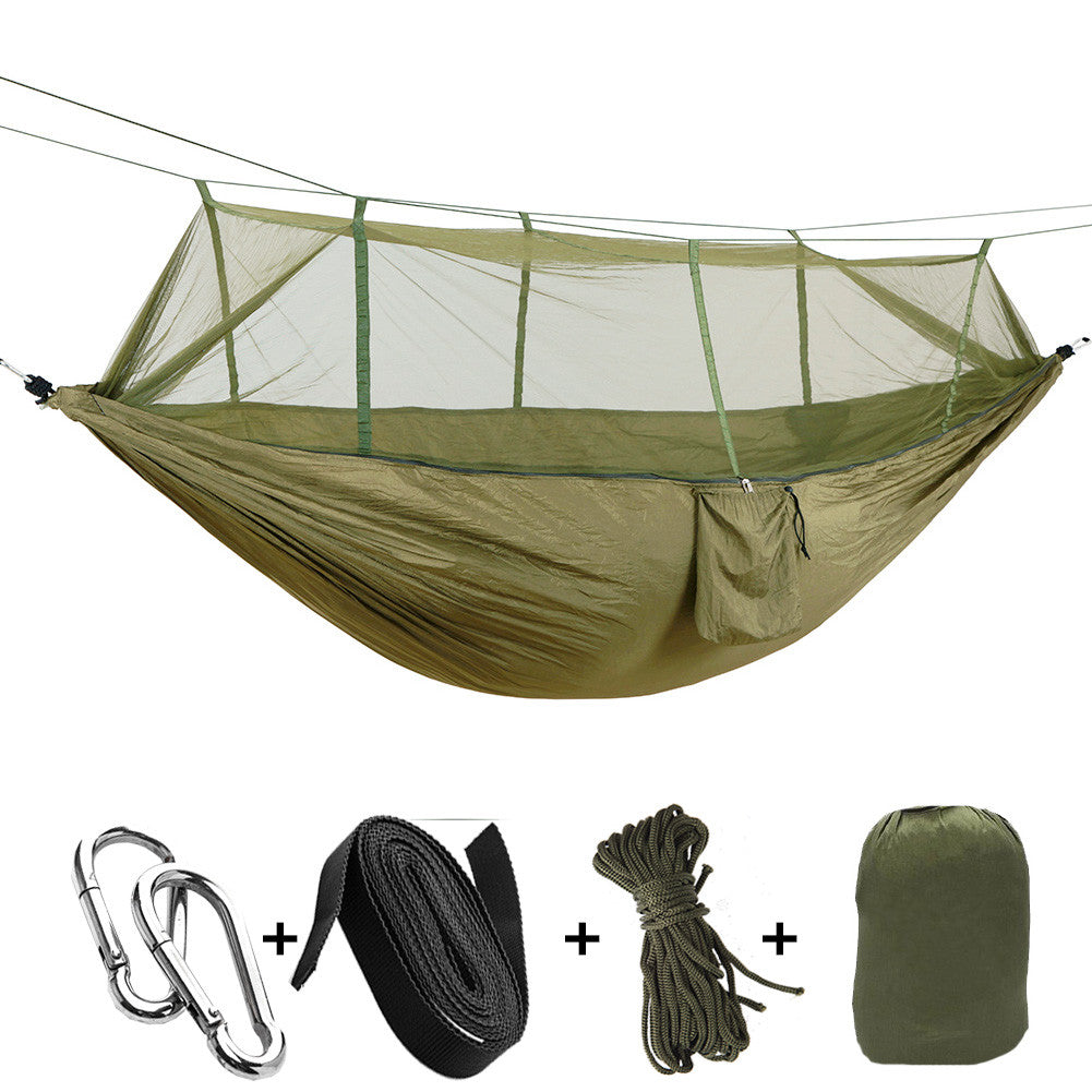 Portable Outdoor Camping Mosquito Net Nylon Hammock Hanging Bed Sleeping Swing