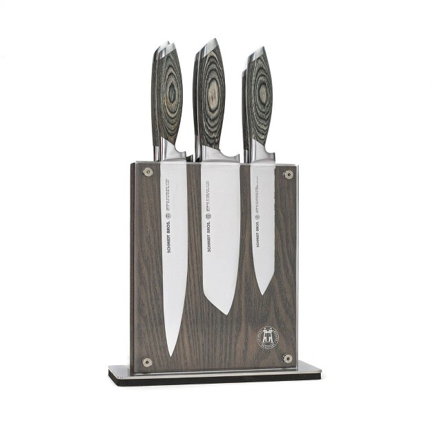 Schmidt Brothers Cutlery Bonded Ash 7pc Knife Block Set