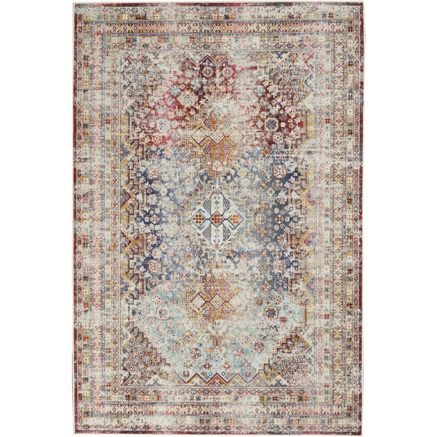 Nourison Vintage Kashan Distressed Floral Indoor Area Rug