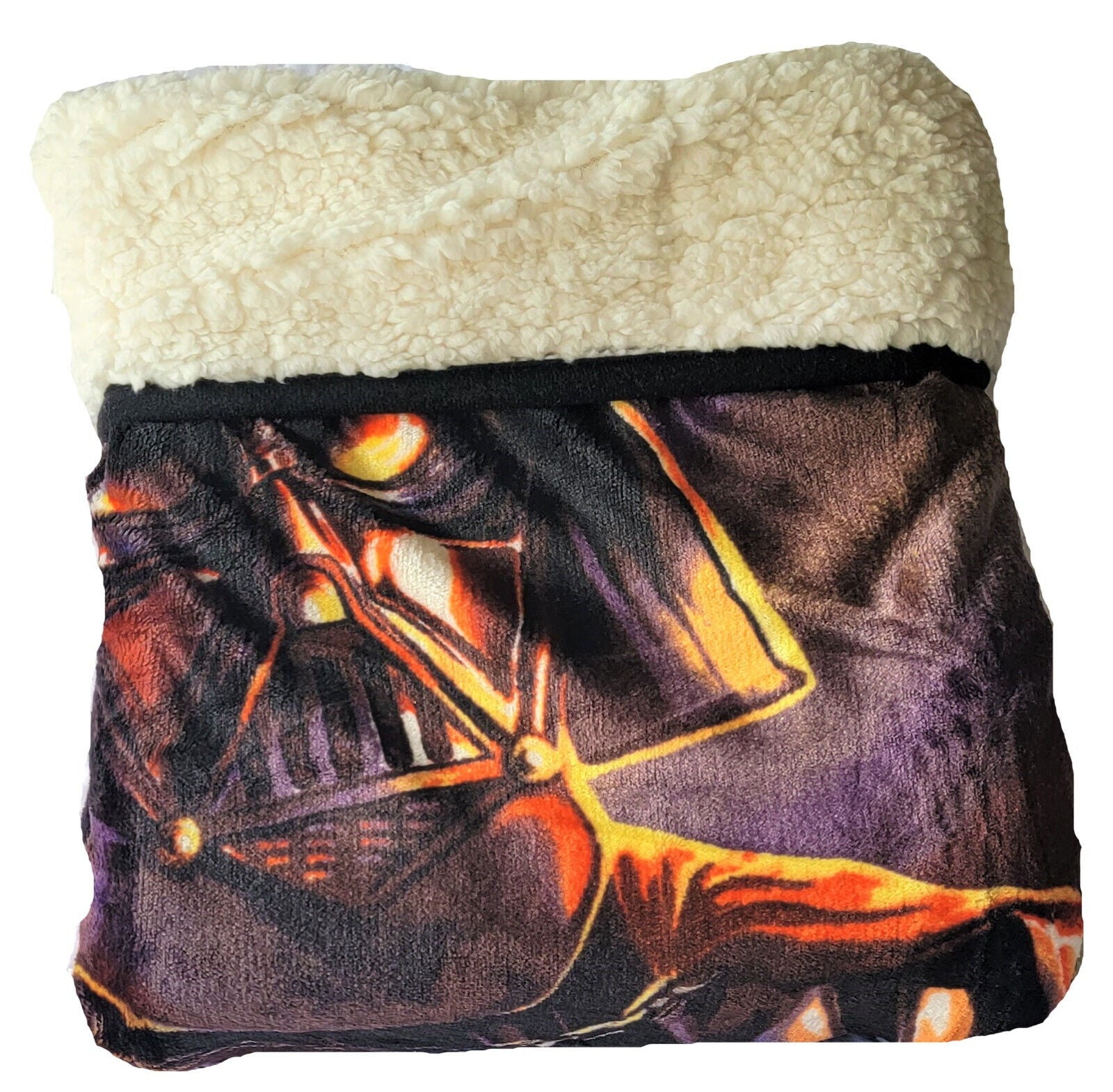 Lightweight throw blanket Star wars Saber of the darth vader for kids boys girls bedding coach super soft silk touch sherpa