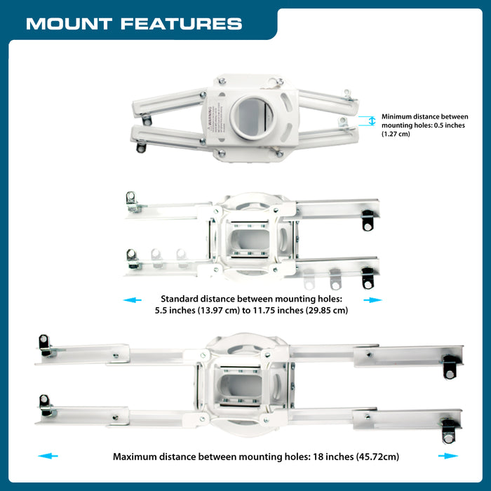 QualGear ProAV QGKITCA3INW Projector Mounting Kit  Projector Mo