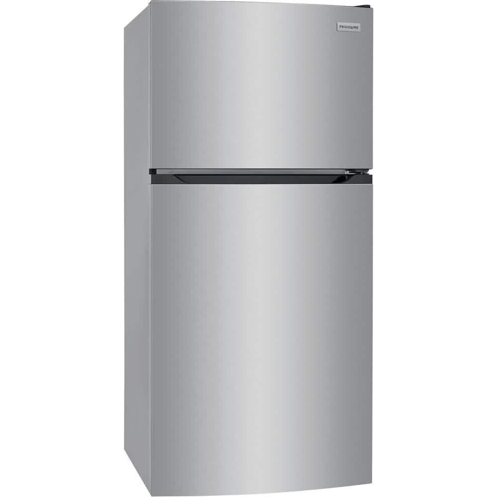 Frigidaire 139 cu ft Top Freezer Refrigerator brushed steel