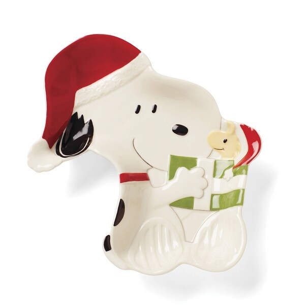 Lenox Snoopy Christmas Candy Dish