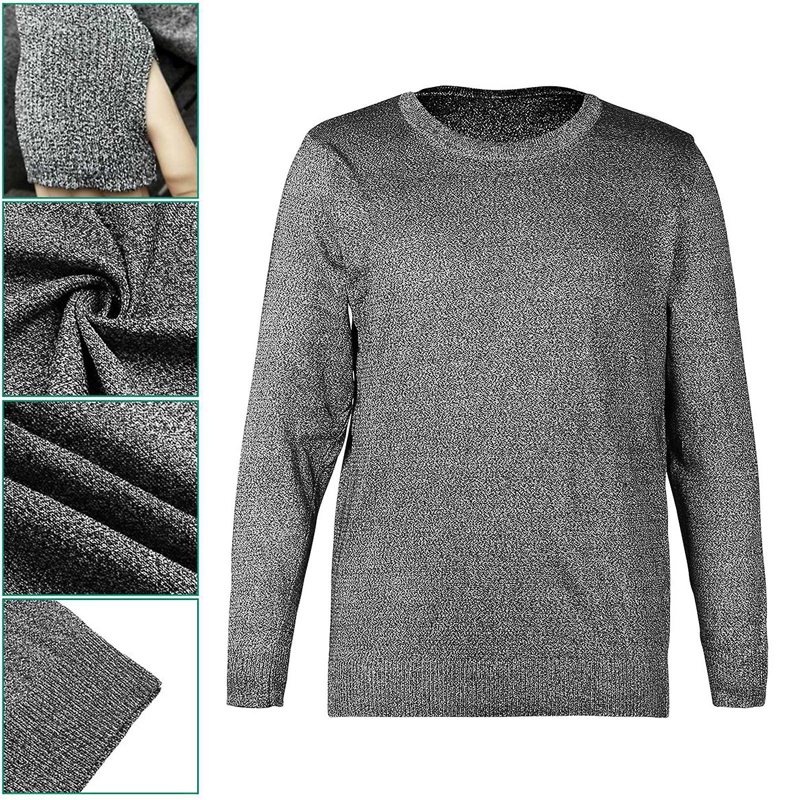 Cut Resistant Anti Slash Clothes Level 5 Protective Equipment Round Neck Long Sleeve Xl (73cm)