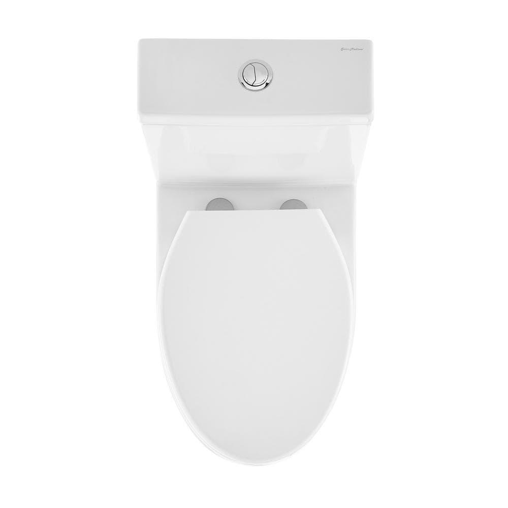 Swiss Madison Cache 2Piece Elongated Toilet Dual Flush in White