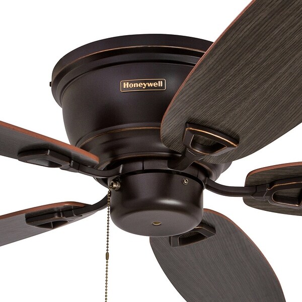 Honeywell Glen Alden 4-light Oil Rubbed Bronze Hugger Ceiling Fan Shopping - The Best Deals on Ceiling Fans | 22393910