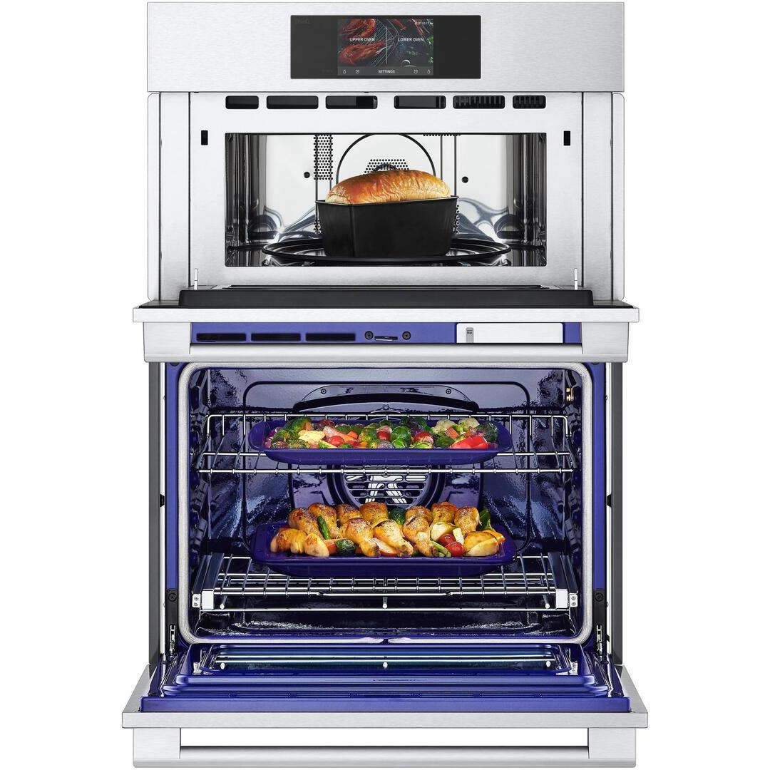 LG 30-inch, 6.4 cu.ft. Built-in Combination Oven with True Convection Technology WCES6428F