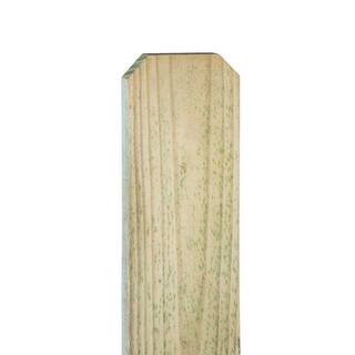 Outdoor Essentials 1 in. x 6 in. x 8 ft. Pressure-Treated Pine Dog-Ear Fence Picket 102582