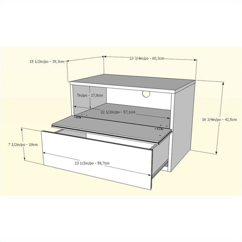 Kingfisher Lane Nightstand in White