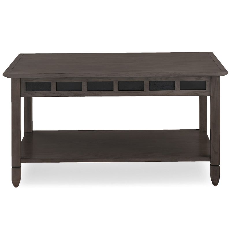 Leick Furniture Rustic Slate Finish Coffee Table