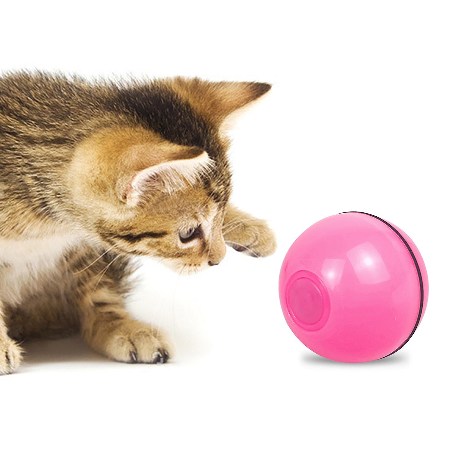 1 Cat Toys Ball 1 Usb Charging Cable 1 User Guide Pink