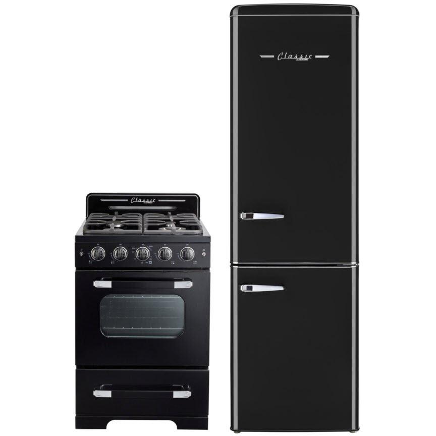 Unique Appliances 24-inch Freestanding Gas Range with Convection Technology UGP-24CR B