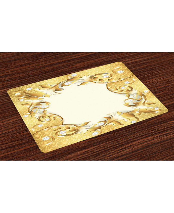 Ambesonne Pearls Place Mats Set of 4