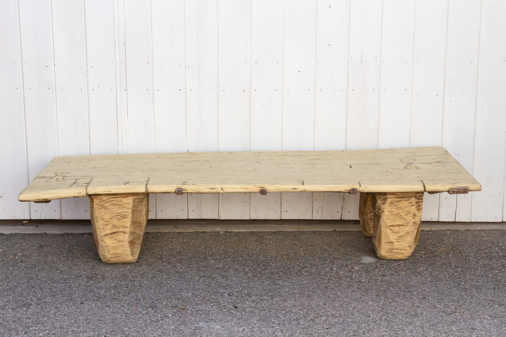 Antique Bleached Wood Naga Table   Farmhouse   Coffee Tables   by De cor  Houzz