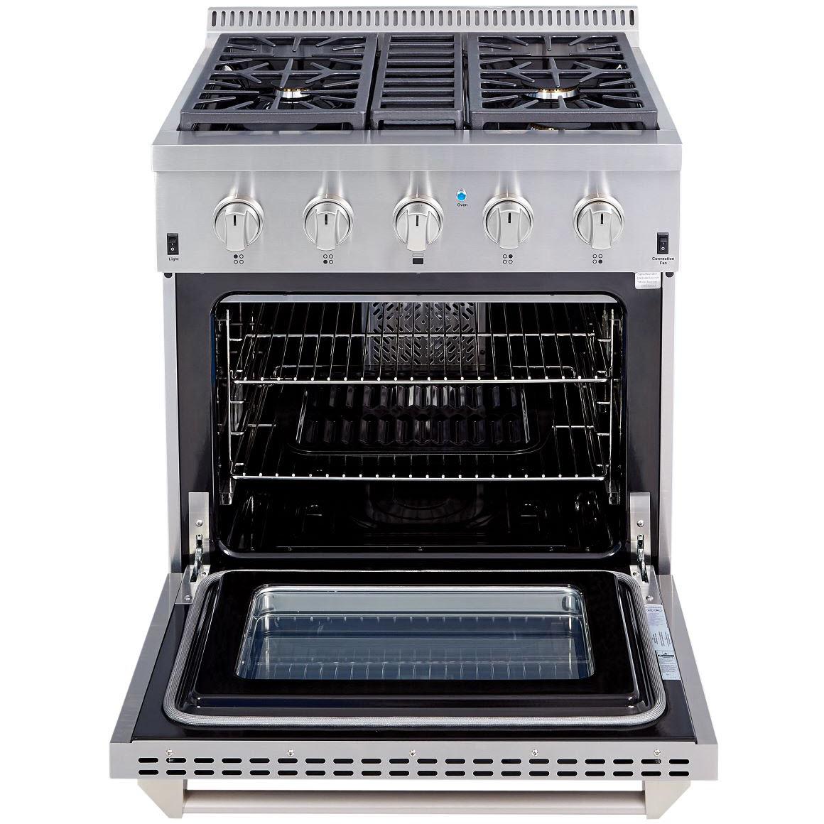 Thor Kitchen 30-inch Freestanding Dual-Fuel Range CRD3001U