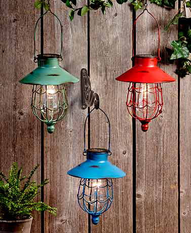 The Lakeside Collection Hanging Solar Lantern