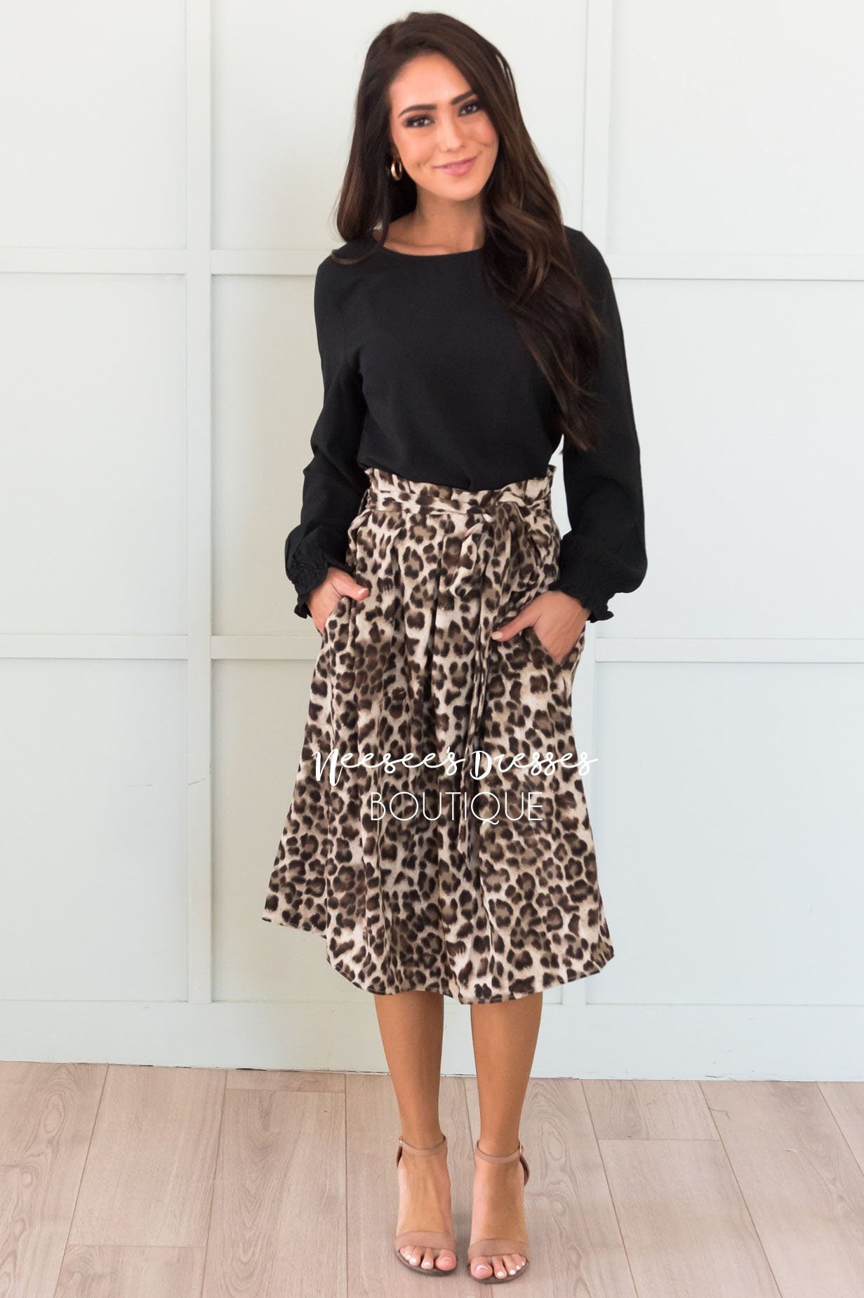 Look This Way Modest Tie Skirt