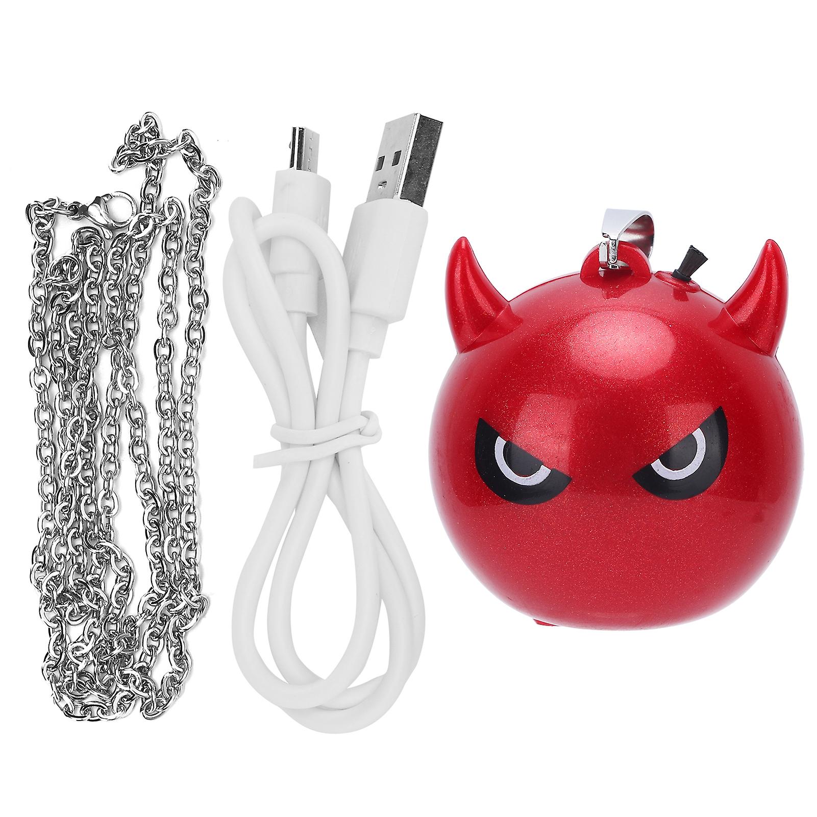 6 Million Negative Ion Air Purifier Necklace Neck Hanging Air Cleaner USB Charging Red