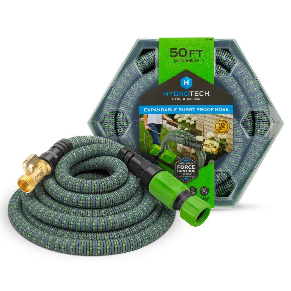 Hydrotech 58 in. Dia. x 50 ft. Burst Proof Expandable Garden Water Hose 8989