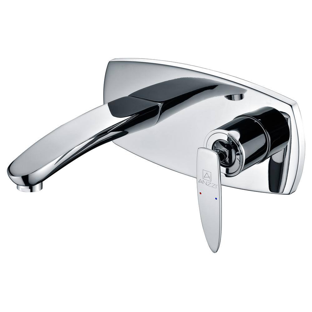 ANZZI Voce Series Single-Handle Wall Mount Bathroom Faucet in Polished Chrome L-AZ023