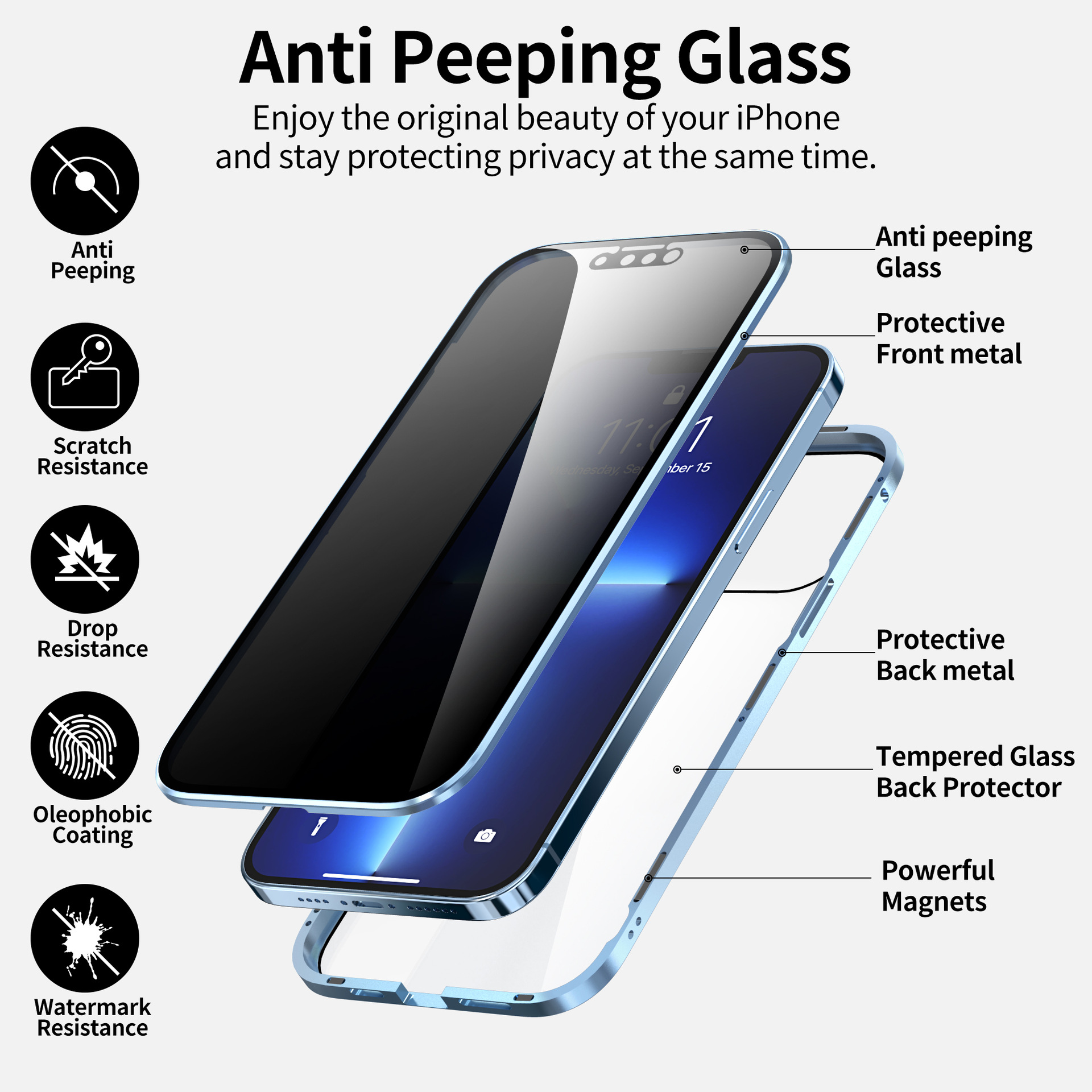 Double-Sided Ultimat privacy case for iPhone🔥🔥